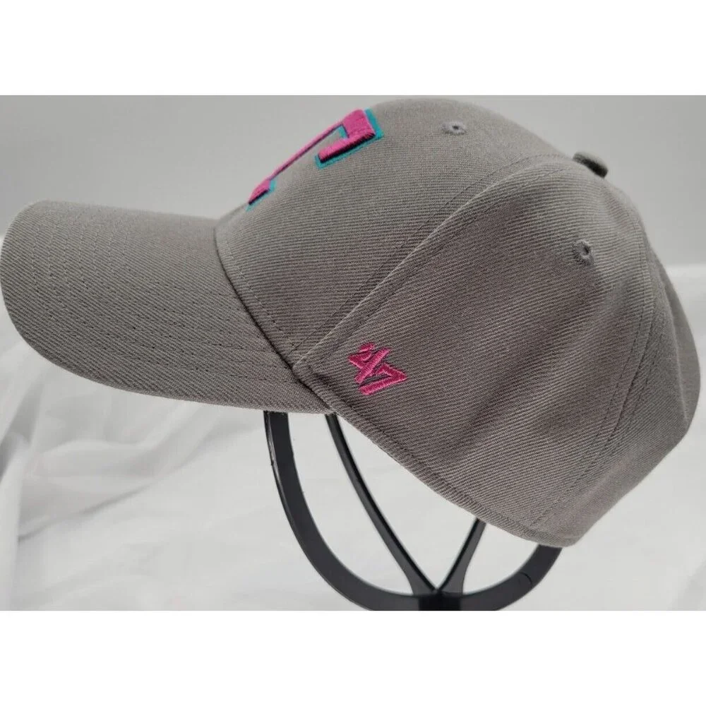 47‎ Brand Texas Rangers MVP One Size Gray,Teal And Magenta Side Patch Snapback